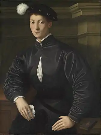 Portrait d'Ugolino Martelli, huile sur panneau, 91,4&nbsp;×&nbsp;68&nbsp;cm, National Gallery of Art.