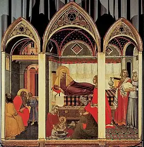 Nativité de la Vierge, Sienne, musée de l'Œuvre du Duomo.