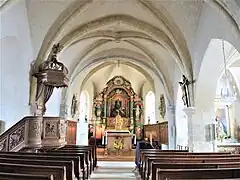 La nef de l'église.