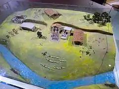 Maquette du site de Nevalı Çori au musée archéologique de Şanlıurfa.