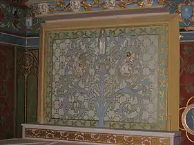 Peinture de la Vierge, datant du XIXe&nbsp;siècle.