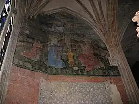 Peinture murale du Christ.