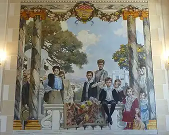 La Famille Masséna entourant la princesse d'Essling (1902-1903), Nice, musée Masséna.