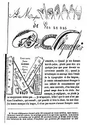 « Dédiquasse »où le nom de Lebrun est écrit en langue des signes