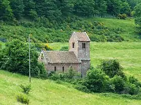 Chapelle Saint-Nicolas de Niedermunster (XIIe&nbsp;siècle) reconstruite à l'identique en 1850 par Boeswillwald