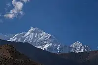 Vue sur le Nilgiri Nord depuis le pont.
