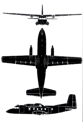 vue en plan de l’avion