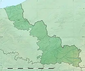Voir sur la carte topographique du Nord