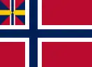 Drapeau de la Norvège au sein de l'Union(à partir de 1844).