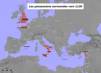 possessions normandes au XIIe&nbsp;siècle