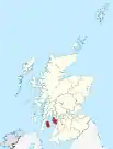 Localisation du North Ayrshire en Écosse