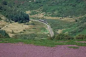 La North Yorkshire Moors Railway.