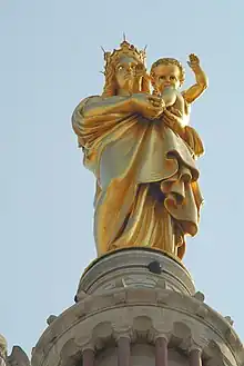 La Bonne Mère (1870), Marseille, basilique Notre-Dame-de-la-Garde.