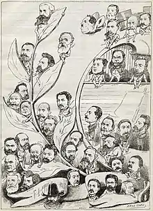 "Le nouveau conseil municipal" (caricature, Le Charivari, 22 mai 1890