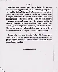 La préface est une traduction littérale en anglais de celle en portugais de la seconde édition du Novo guia da conversaçao en portuguez e francez de 1853, y compris la mention qu'il s'agit d'une seconde édition.