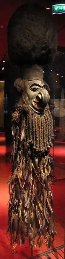 Masque de deuilleur, Nouvelle-Calédonie, XIXe&nbsp;siècle - Musée du quai Branly.