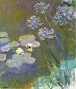 "Water-lilies and Agapanthus" (1914-1917) by Claude Monet - Musée Marmottan Monet (W 1821)