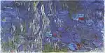 "Water-Lilies, Reflections of Weeping Willows" (1916-19) by Claude Monet - Chichu Museum of Art (W 1857)