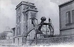 Le grand équatorial coudé au début du XXe&nbsp;siècle.