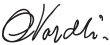 Signature de Odvar Nordli