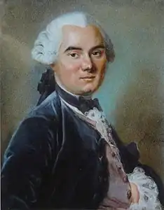 Portrait d'Olivier de Corancez , pastel, vers 1780, collection particulière.
