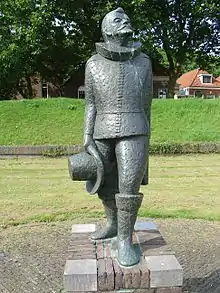 Olivier van Noort, sculpture de Jan van Ipenburg&nbsp;(nl)