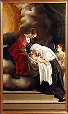 La vision de Santa Francesca Romana d’Orazio Gentileschi, 1618