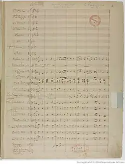 Première page du manuscrit.