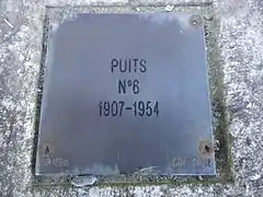 Puits no&nbsp;6, 1907 - 1954.