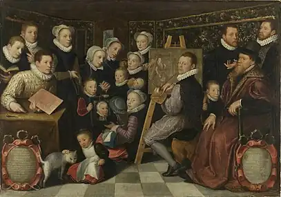 Otto Venius et sa famille, (vers 1584), Paris, musée du Louvre.