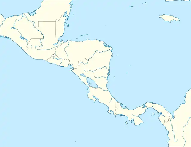 Localisation du Guatemala en Amérique centrale