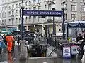 Entrée du métro à Oxford Circus
