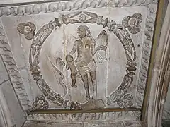 Plafond du premier étage : Éros et Vénus.