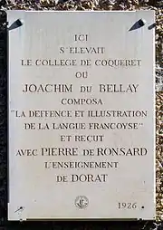 Plaque.