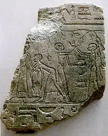 Vendanges sur fragment de jarre