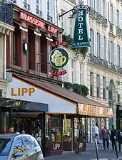 La brasserie Lipp.