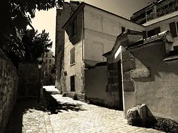 La maison de Balzac, côté rue Berton (no&nbsp;24).