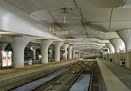 Voies après couverture (avril 2014).