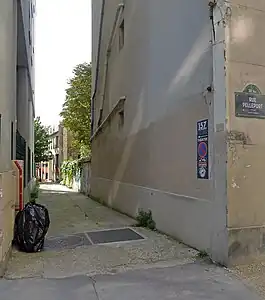 No&nbsp;157 : entrée de la voie Z/20.