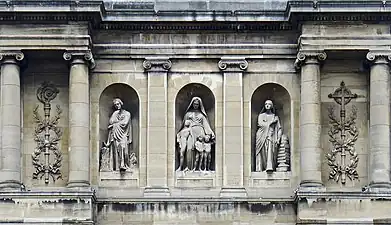 Détail de la façade.