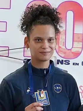 Alexandra Louis-Marie aux Championnats de France d'escrime 2023