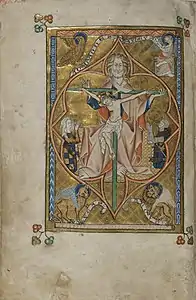 Trinité, au début des heures de la Trinité, f.28v.