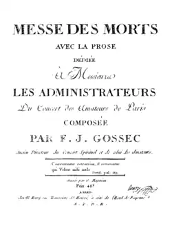 Image illustrative de l’article Messe des Morts (Gossec)