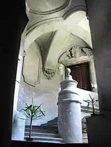 Intérieur de la cage d'escalier du palazzo Sanfelice