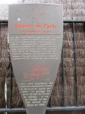 Panneau Histoire de Paris « Le Château des Ternes ».