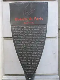 Panneau Histoire de Paris « Hôtel Scribe »