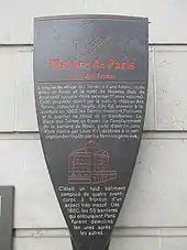 Panneau Histoire de Paris « Place des Ternes ».