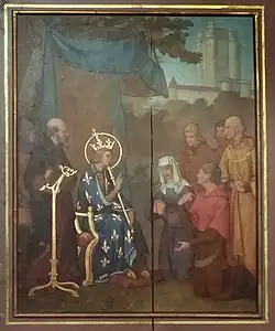 Panneau de la vie de Saint-Louis, Trésor de la Cathédrale Notre-Dame de Paris.