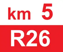 Bornage kilométrique exacte avec numéro du ring