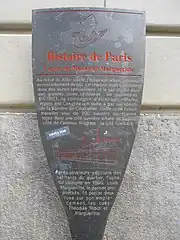 Panneau Histoire de Paris « L'Usine de Monsieur Margueritte »